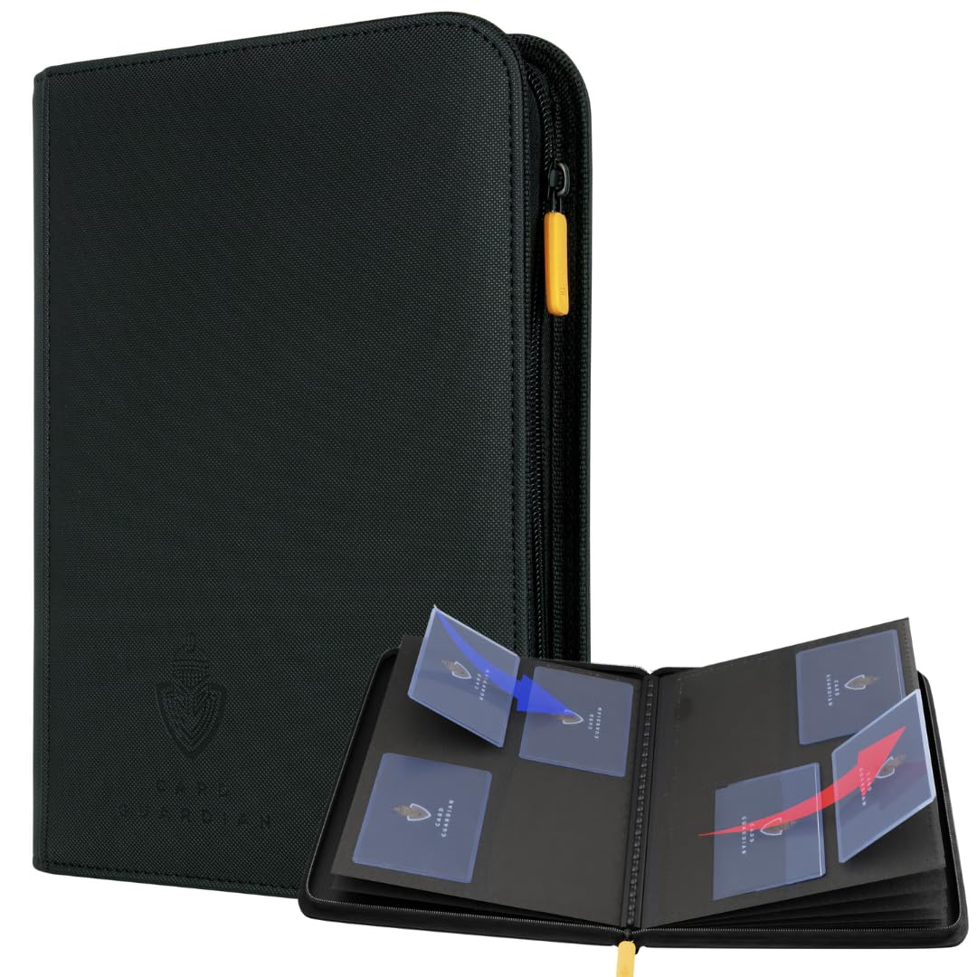 Card Guardian - 4 Pocket Card Binder for 160 Cards (Black